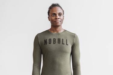 Nobull Women's Long Sleeves Green | Australia (AF6097)